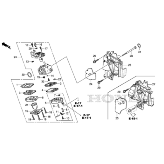 Carburetor  for Honda UMC425A Brushcutter