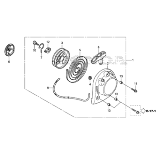 Recoil Starter for Honda UMC435A Brushcutter