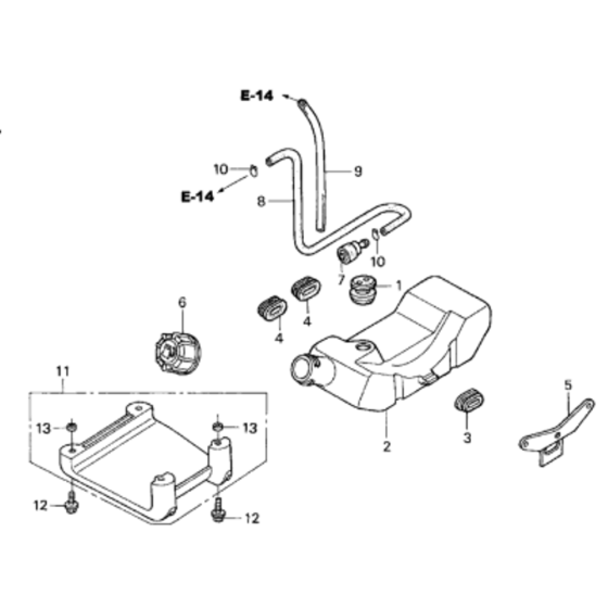 Fuel Tank for Honda UMK431 Brushcutter