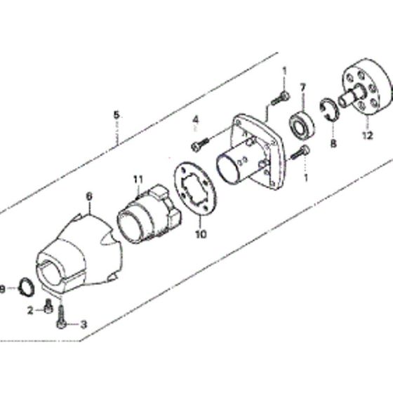 Clutch and Housing Assembly for Honda UMK435UE Brushcutters