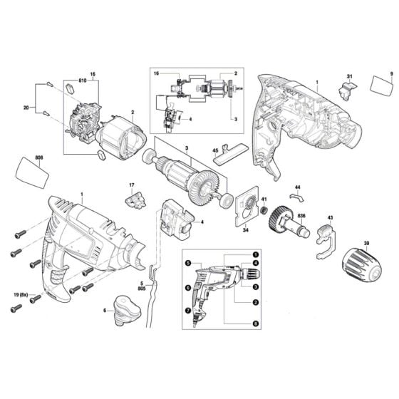 Percussion Drill Assembly for Bosch UniversalImpact 700