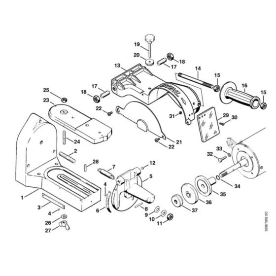 Chain sharpener Assembly for Stihl USG Chain Sharpener