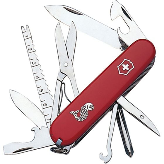 Fisherman Swiss Army Knife Red 1473372 by Victorinox - 1473372