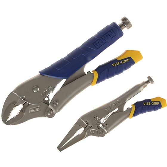 Fast Release Locking Pliers Set of 2 10RW & 6LN by IRWIN - T77T