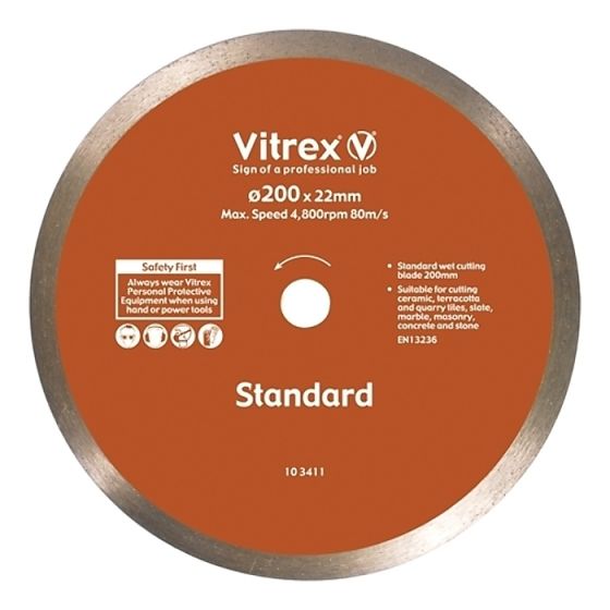 Diamond Blade Standard 200mm by Vitrex - 103411