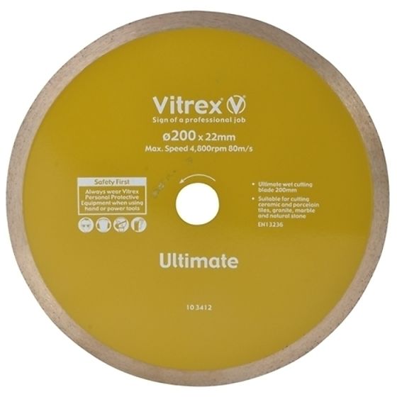 Diamond Blade Ultimate 200mm by Vitrex - 103412