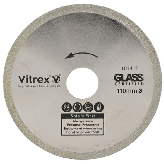 Diamond Blade Glass 110mm by Vitrex - 103417