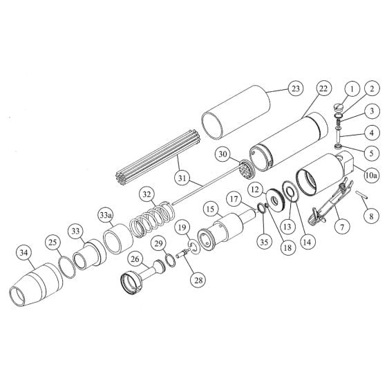 Main Assembly for Trelawny VL223 Needle & Chisel Scaler