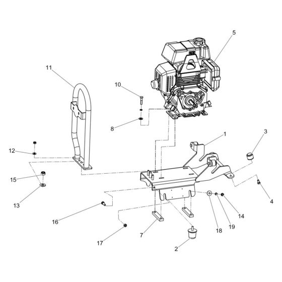 Console Assembly for Wacker VP1030Aw Compactor