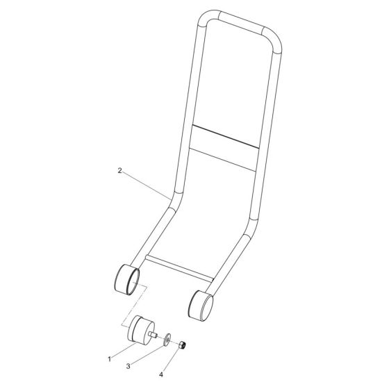 Guide Handle Assembly for Wacker VP1030Aw Compactor