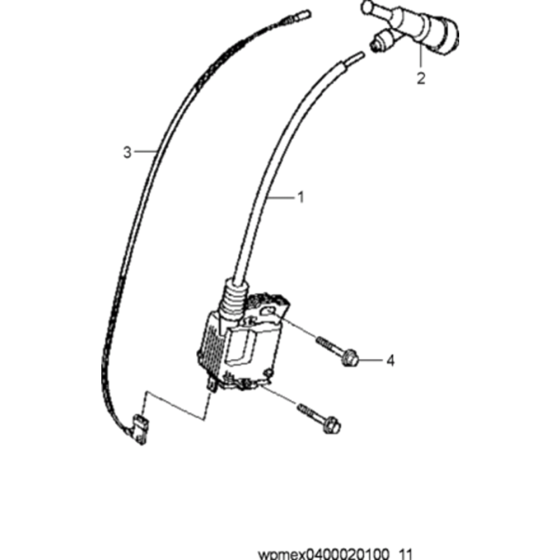 Ignition Assembly for Wacker VP1135A 5000630059 (Honda) Rev.100 Forward Plate Compactor