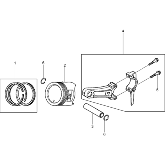 Piston Assy for Wacker VP1135A-5100029066 (Honda) Rev.100 Plate Compactors.


