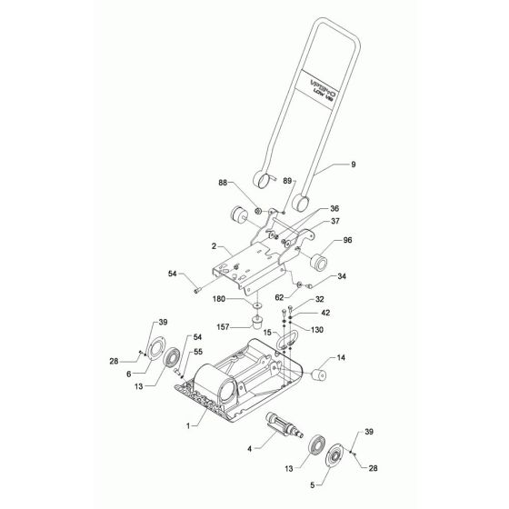 Baseplate Assembly for Wacker VP1340W Compactor