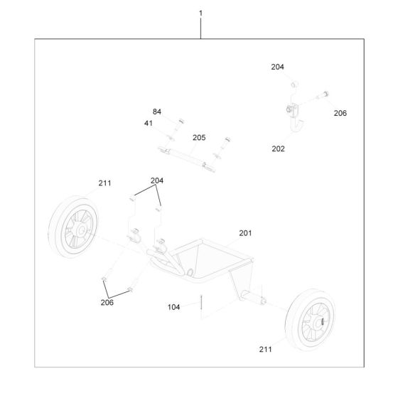 Wheel Assembly for Wacker VP1340W Compactor