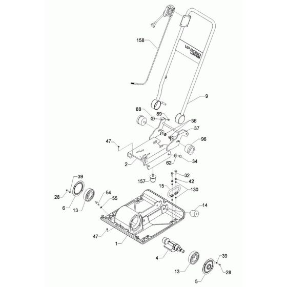 Baseplate Assembly for Wacker VP2050Y Compactor