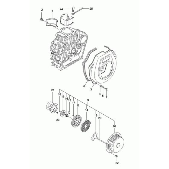 Starter Assembly for Wacker VP2050Y Compactor