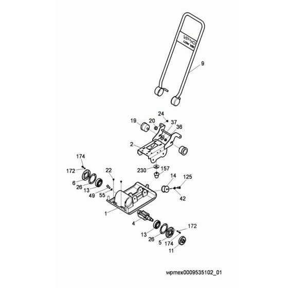 Baseplate Assembly for Wacker VP40H Compactor