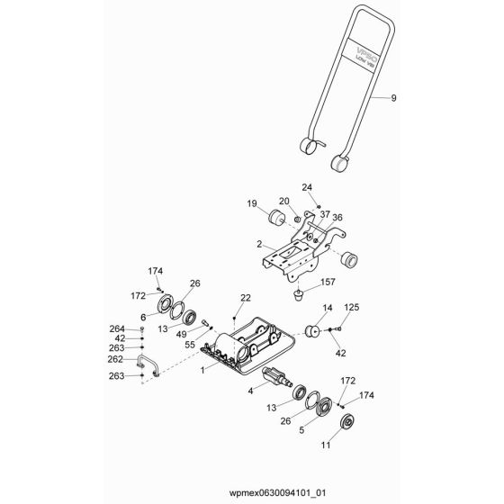 Baseplate Assembly for Wacker VP50H Compactor