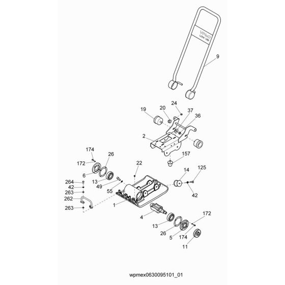 Baseplate Assembly for Wacker VP60H Compactor