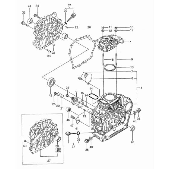 Engine Block Assembly for Wacker VPY1750 Compactor