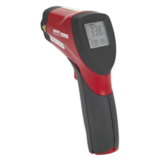 Infrared Twin-Spot Laser Digital Thermometer 12:1 Sealey Part No. VS905