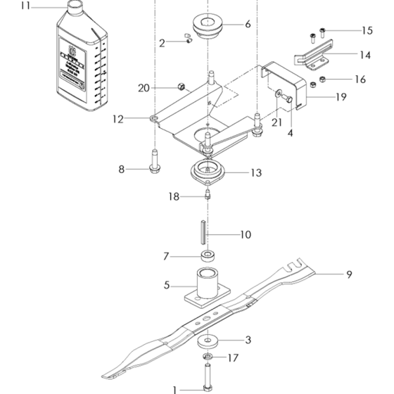 Engine Assembly for Husqvarna W53 Commercial Lawn Mower