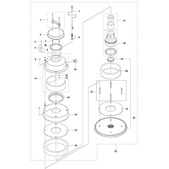 Motor Assembly for Husqvarna W 70 Vacuum Cleaner