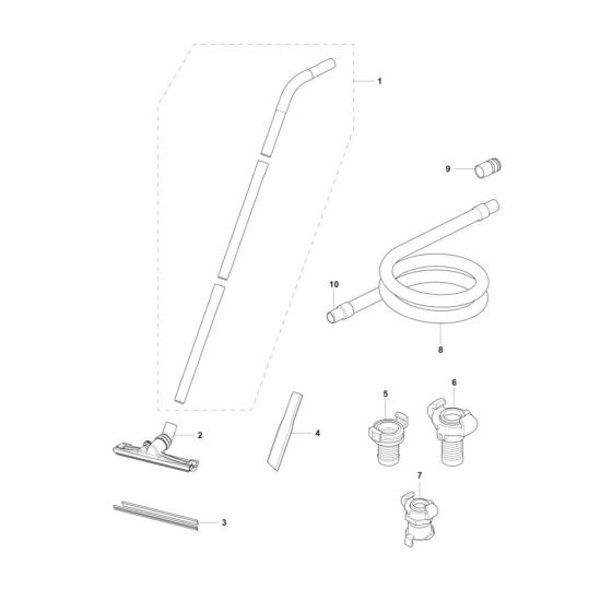 Accessories for Husqvarna W 70 P Vacuum Cleaner