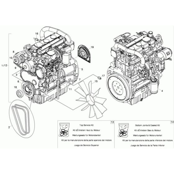 Engine Assembly for Neuson 10001 Dumper