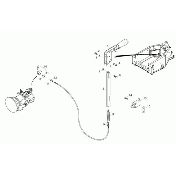 Hand Brake Assembly for Neuson 10001 Dumper