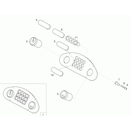 Instrument Panel Assembly for Neuson 10001 Dumper