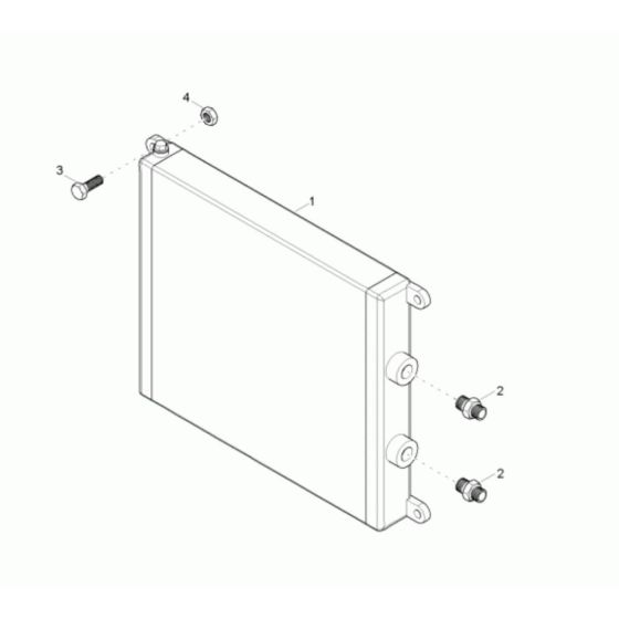 Oil Cooler Assembly for Neuson 10001 Dumper