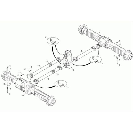 Axle Assembly for Neuson 10001 Dumper