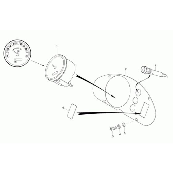 Instrument Panel Assembly for Wacker 10001 Dumper