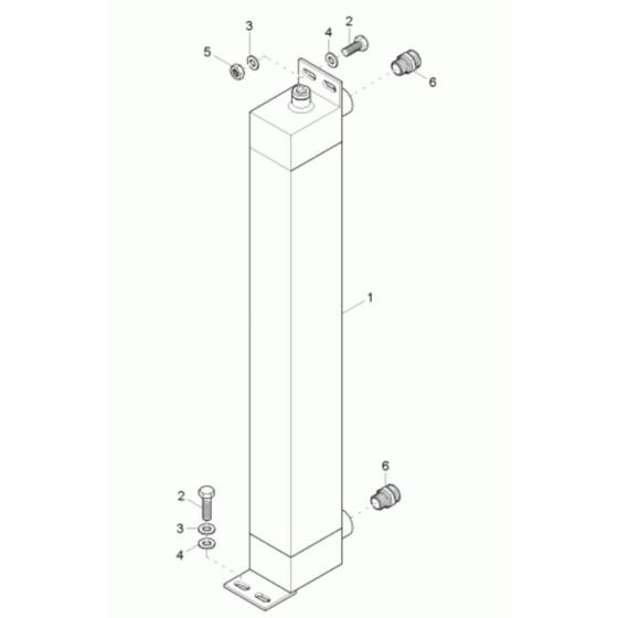 Oil Cooler Assembly for Wacker 10001 Dumper