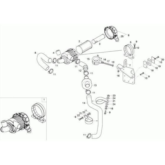 Air Cleaner Assembly for Wacker 1001 Dumper