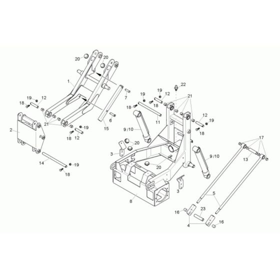 Front Frame Assembly for Neuson 1501 Dumper