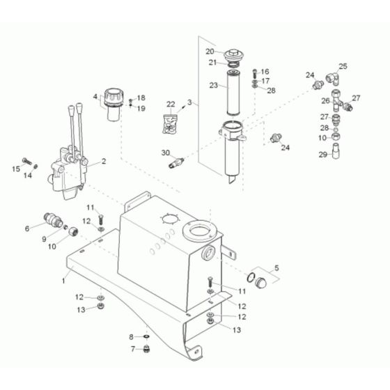 Hydraulic Tank Assembly for Neuson 1501 Dumper