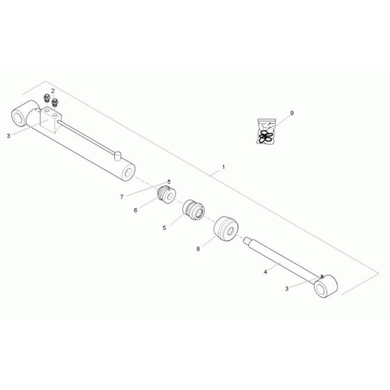 Lift Cylinder Assembly for Neuson 1501 Dumper