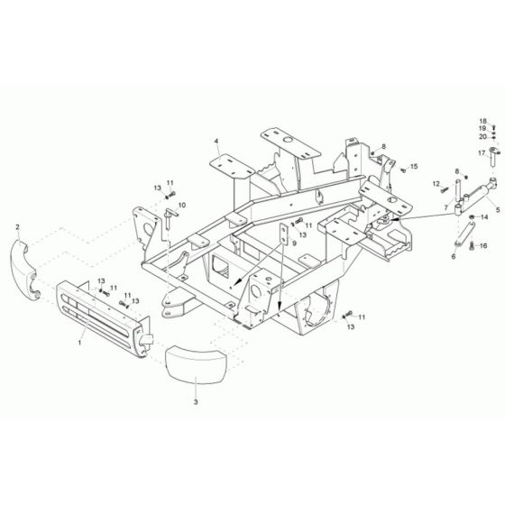 Rear Frame Assembly for Neuson 1501 Dumper