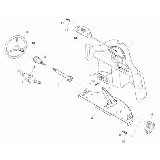 Pilot Stand Assembly for Neuson 1501 Dumper