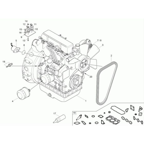 Engine Assembly for Neuson 1501 Dumper