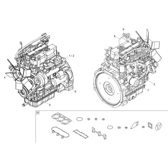 Engine Assembly for Wacker 1501 Dumper