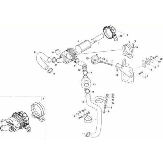 Air Cleaner Assembly for Wacker 1501 Dumper