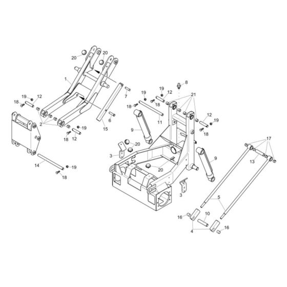 Front Frame Assembly for Wacker 1501 Dumper