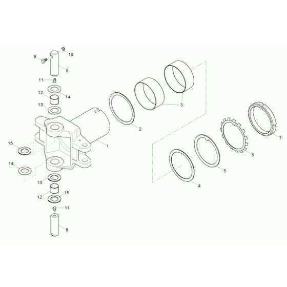 Articulated Joint Assembly for Wacker 1501 Dumper