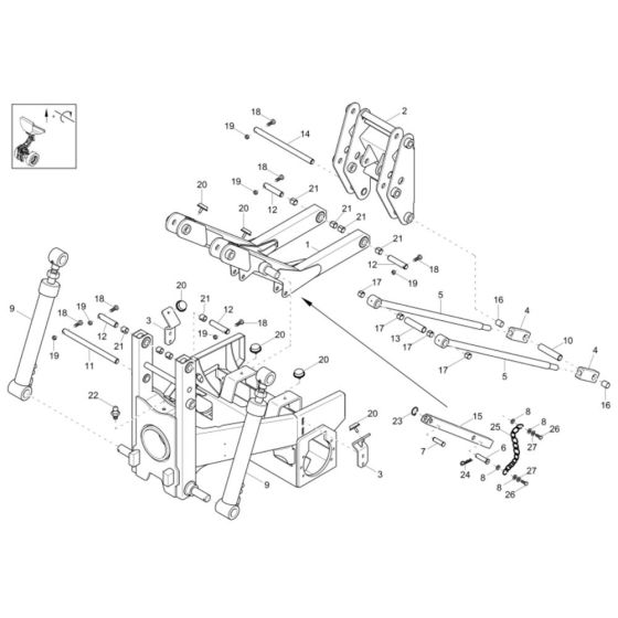 Front Frame Assembly for Neuson 1601 Dumper