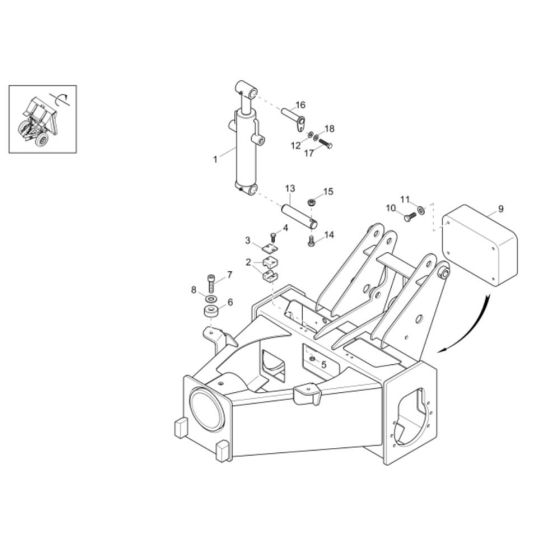 Front Frame Assembly -1 for Neuson 1601 Dumper