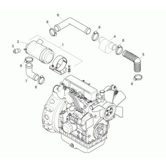 Air Cleaner Assembly for Neuson 1601 Dumper