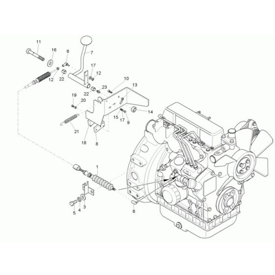 Speed Actuator Assembly for Neuson 1601 Dumper